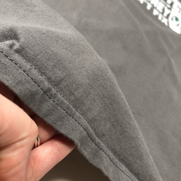 DISNEY & Starbucks Coffee & Minnie Mouse Grey White Graphic Anvil T-Shirt Top - Picture 6 of 11